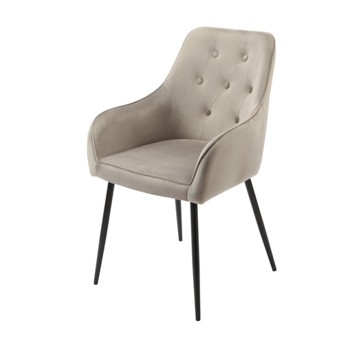Native Home Lifestyle Chesterfield Grey Dining Chairs (Set Of 2)